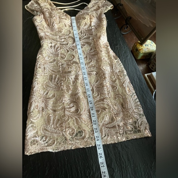 Tawny Mini Gold Dress - Picture 7 of 7